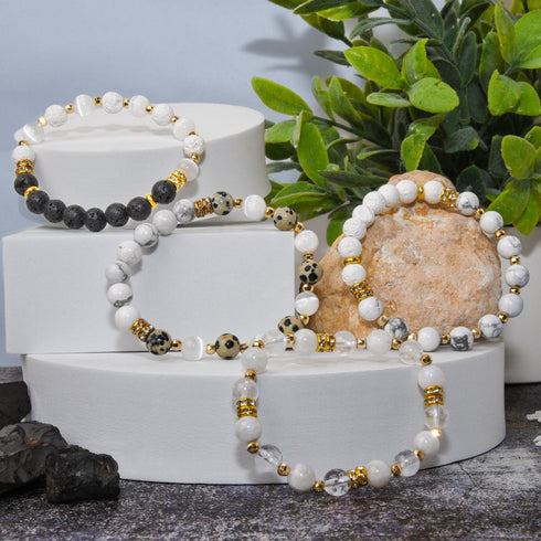 Black & White Protection Bracelet Set